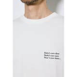 引き揃え天竺バックメッセージロゴTシャツ | AZUL BY MOUSSY | 詳細画像9 