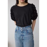 BLK | ソデチュールトップス | AZUL BY MOUSSY