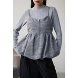 柄BLK5 | フロントジップバルーンキャミ | AZUL BY MOUSSY
