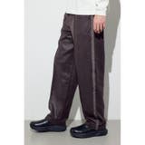 BRN | フェイクレザーラインパンツ | AZUL BY MOUSSY