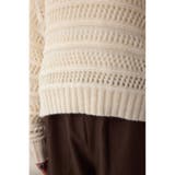 メッシュボーダーインナーセットニット | AZUL BY MOUSSY | 詳細画像11 