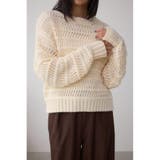 IVOY3 | メッシュボーダーインナーセットニット | AZUL BY MOUSSY