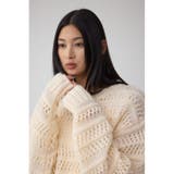 メッシュボーダーインナーセットニット | AZUL BY MOUSSY | 詳細画像2 