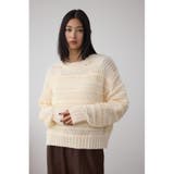 メッシュボーダーインナーセットニット | AZUL BY MOUSSY | 詳細画像3 