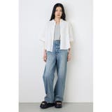 フレンチリネンCOOLMAXショートドルマンシャツ | AZUL BY MOUSSY | 詳細画像4 