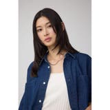 C/T冷感デニムドルマンシャツ | AZUL BY MOUSSY | 詳細画像12 