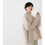 WIDE RIB H／N VOLUME KNIT TOPS | AZUL BY MOUSSY | 詳細画像23 