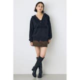 ダブルジップアソートロゴフーディ | AZUL BY MOUSSY | 詳細画像5 
