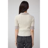 シャギーコンビポロニットトップス | AZUL BY MOUSSY | 詳細画像7 