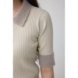 シャギーコンビポロニットトップス | AZUL BY MOUSSY | 詳細画像9 