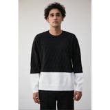 SWITCHING KNIT PULLOVER | AZUL BY MOUSSY | 詳細画像15