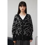 ライン柄ニットカーディガン | AZUL BY MOUSSY | 詳細画像4 