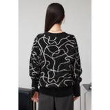 ライン柄ニットカーディガン | AZUL BY MOUSSY | 詳細画像6 