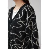 ライン柄ニットカーディガン | AZUL BY MOUSSY | 詳細画像8 