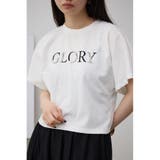 WHT | ビジュー付ロゴTEE | AZUL BY MOUSSY