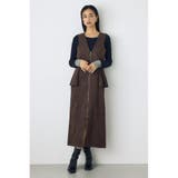 素材アソートペプラムジップジャンスカ | AZUL BY MOUSSY | 詳細画像10 