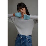 グリッターリブ長袖ニットトップス | AZUL BY MOUSSY | 詳細画像12