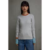 グリッターリブ長袖ニットトップス | AZUL BY MOUSSY | 詳細画像15