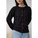 BLK | カラーボタンベーシックカーディガン | AZUL BY MOUSSY