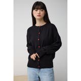 カラーボタンベーシックカーディガン | AZUL BY MOUSSY | 詳細画像13