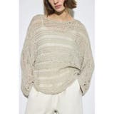 GREIGE | テープヤーンドルマンニットトップス | AZUL BY MOUSSY