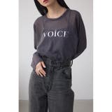BLK | シアーロゴニットトップス | AZUL BY MOUSSY