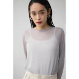 バックスリットシアーロングトップス | AZUL BY MOUSSY | 詳細画像34 