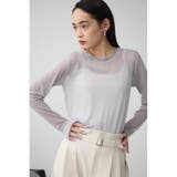 バックスリットシアーロングトップス | AZUL BY MOUSSY | 詳細画像35 
