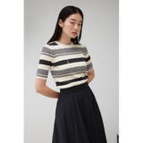 ハーフスリーブクルーネックニット | AZUL BY MOUSSY | 詳細画像3