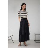 ハーフスリーブクルーネックニット | AZUL BY MOUSSY | 詳細画像4