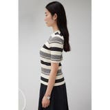 ハーフスリーブクルーネックニット | AZUL BY MOUSSY | 詳細画像6