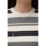 ハーフスリーブクルーネックニット | AZUL BY MOUSSY | 詳細画像8