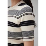ハーフスリーブクルーネックニット | AZUL BY MOUSSY | 詳細画像9