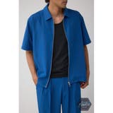 BLU | C/Tテックドッツジップシャツ | AZUL BY MOUSSY