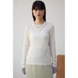 レイヤードカフロングシアートップス | AZUL BY MOUSSY | 詳細画像4 