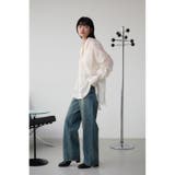 バックスリットシアーオーバーシャツ | AZUL BY MOUSSY | 詳細画像3