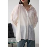 O/WHT1 | バックスリットシアーオーバーシャツ | AZUL BY MOUSSY