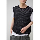 BLK | クロシェニットベスト | AZUL BY MOUSSY