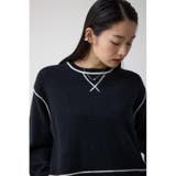 スウェットライクニットプルオーバー | AZUL BY MOUSSY | 詳細画像1 