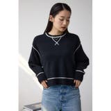 スウェットライクニットプルオーバー | AZUL BY MOUSSY | 詳細画像2 