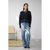 スウェットライクニットプルオーバー | AZUL BY MOUSSY | 詳細画像3 