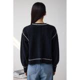 スウェットライクニットプルオーバー | AZUL BY MOUSSY | 詳細画像6 