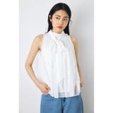 O/WHT1 | シフォンノースリーブブラウス | AZUL BY MOUSSY
