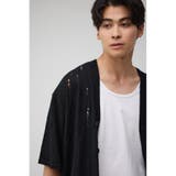 ダメージニット半袖カーディガン | AZUL BY MOUSSY | 詳細画像1