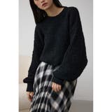 BLK | ブークレクロップドニット | AZUL BY MOUSSY