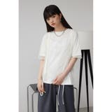 チュールレイヤードドロストトップス | AZUL BY MOUSSY | 詳細画像2 