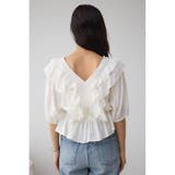 ラッフルショルダーブラウス | AZUL BY MOUSSY | 詳細画像14 