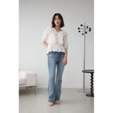 ラッフルショルダーブラウス | AZUL BY MOUSSY | 詳細画像4 