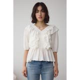 ラッフルショルダーブラウス | AZUL BY MOUSSY | 詳細画像5 