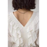 ラッフルショルダーブラウス | AZUL BY MOUSSY | 詳細画像9 